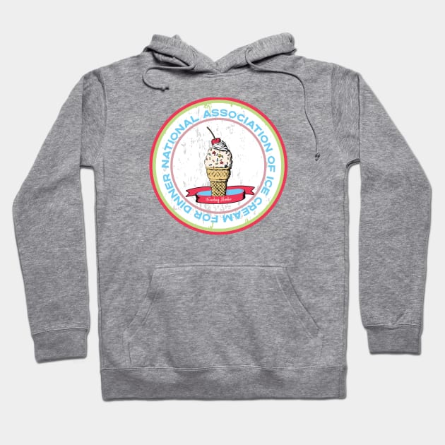 Founding Member - National Ice Cream for Dinner Hoodie by SharksOnShore